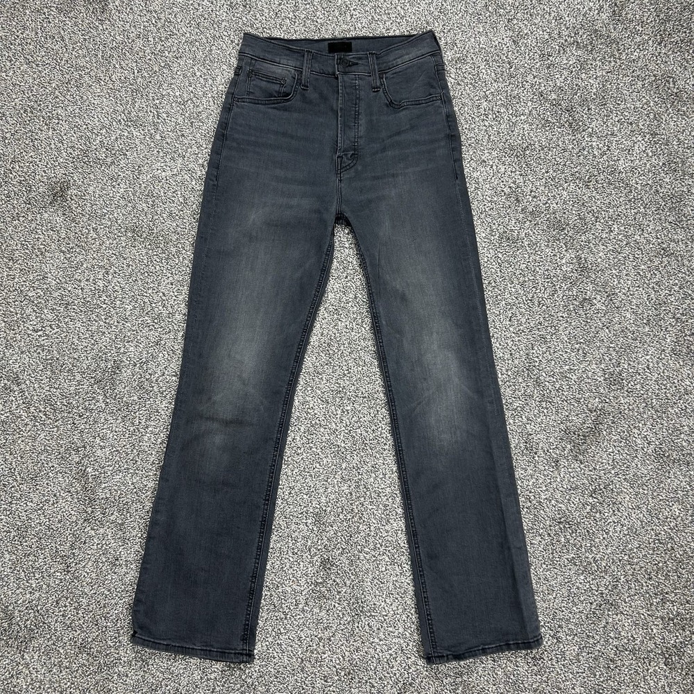 NWOT Mother The Tripper Ankle Jeans‎ Lighting Up Lanterns Black Denim Womens 25